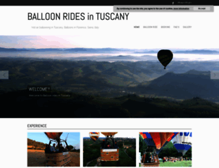 balloonridestuscany.com screenshot