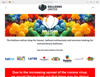 balloons-united.com screenshot