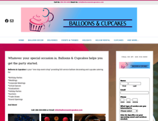balloonsandcupcakes.com screenshot