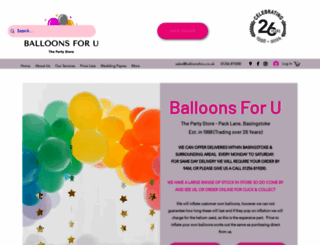 balloonsforu.co.uk screenshot