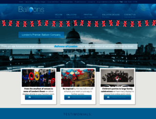 balloonsoflondon.com screenshot
