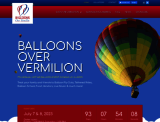 balloonsoververmilion.com screenshot