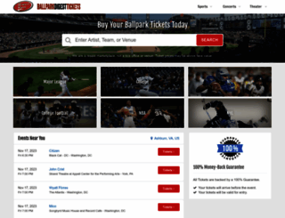 ballparkdigesttickets.com screenshot