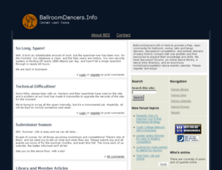 ballroomdancers.info screenshot