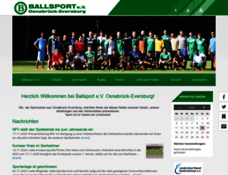 ballsport-eversburg.de screenshot