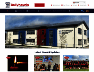 ballyhauniscs.ie screenshot