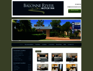 balonnerivermotorinn.com.au screenshot