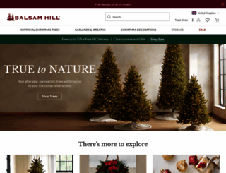 balsamhill.co.uk screenshot