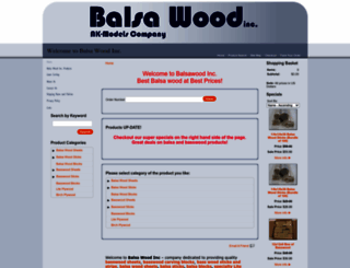 balsawoodinc.com screenshot
