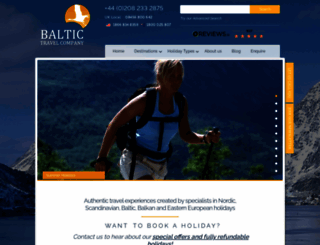 baltictravelcompany.com screenshot