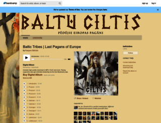 baltictribes.bandcamp.com screenshot