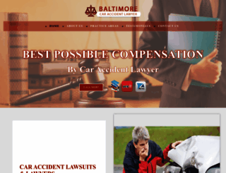 baltimorecaraccident-lawyer.com screenshot
