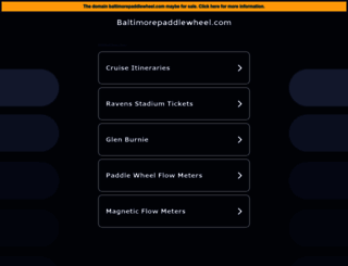 baltimorepaddlewheel.com screenshot