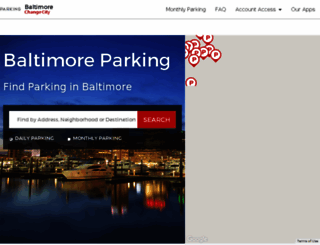 baltimoreparking.spplus.com screenshot