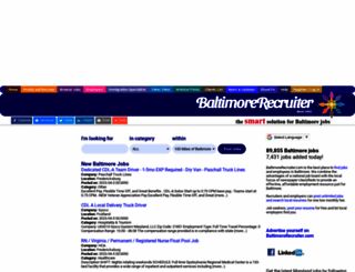 baltimorerecruiter.com screenshot