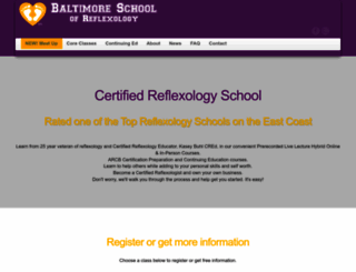 baltimoreschoolofreflexology.com screenshot