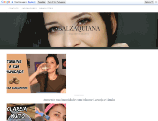 balzaquiana.com.br screenshot