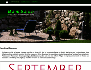bambach-galabau.de screenshot