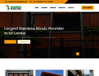 bambooblindslanka.com screenshot