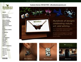 bamboojewelry.com screenshot
