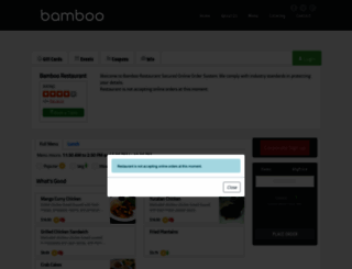 bamboorestaurant.clorder.com screenshot