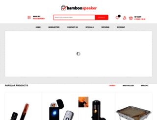 bamboospeaker.com screenshot