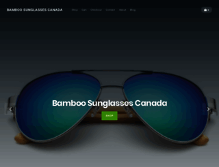 bamboosunglasses.ca screenshot