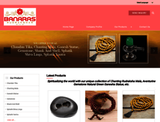banarasrudraksha.com screenshot