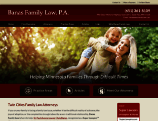 banasfamilylaw.com screenshot