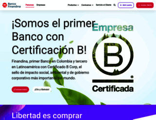 bancofinandina.com screenshot