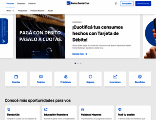 bancosantacruz.com screenshot