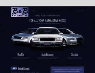 bandbautomotiveservice.com screenshot