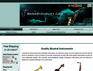 banddiscount.com screenshot