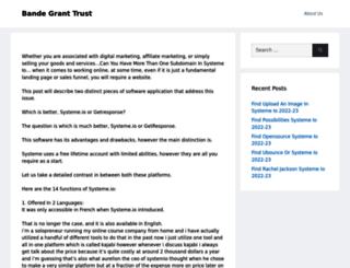 bandegranttrust.org screenshot