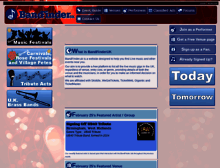bandfinder.uk screenshot