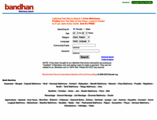 bandhan.com screenshot
