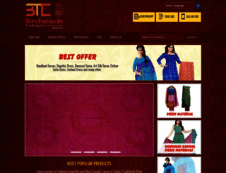 bandhaniwala.com screenshot