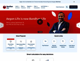 bandhanlife.com screenshot