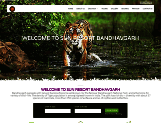bandhavgarhsunresort.com screenshot