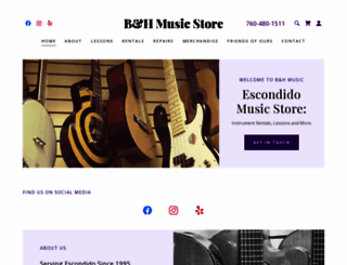 bandhmusicstore.com screenshot
