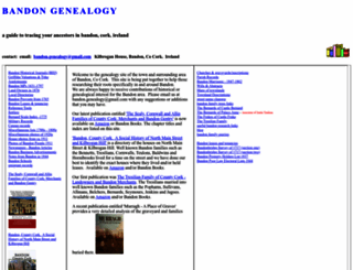 bandon-genealogy.com screenshot