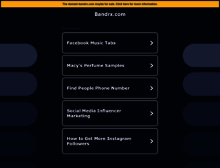 bandrx.com screenshot