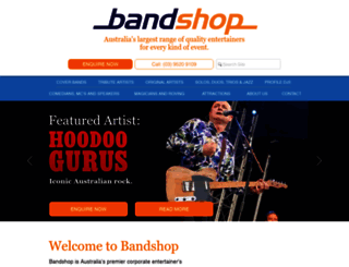 bandshop.com.au screenshot