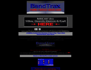 bandtrax.com.au screenshot