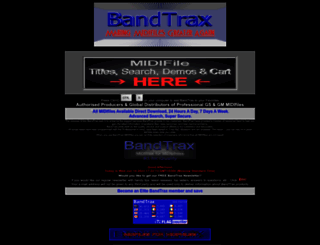 bandtrax.com screenshot