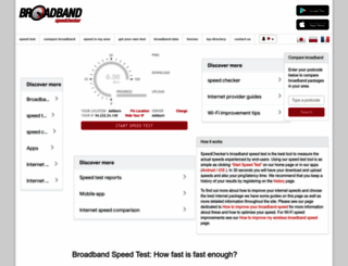 bandwidthtest.co.uk screenshot