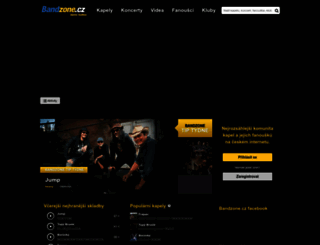 bandzone.cz screenshot