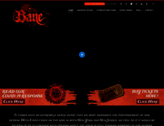 banehauntedhouse.com screenshot