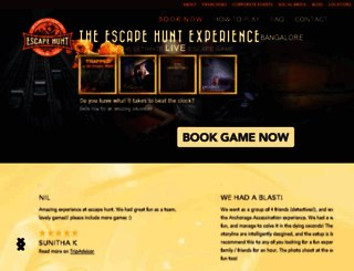 bangalore.escapehunt.com screenshot