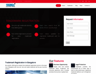 bangalore.onlinetrademarkregistration.in screenshot